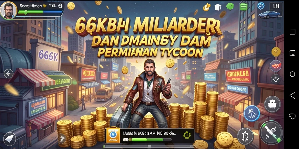 Screenshot menunjukkan gameplay seru dalam dunia Tycoon.