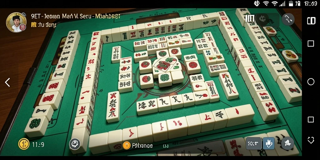 Tampilan gameplay seru dari 9ET saat bermain Mahjong.