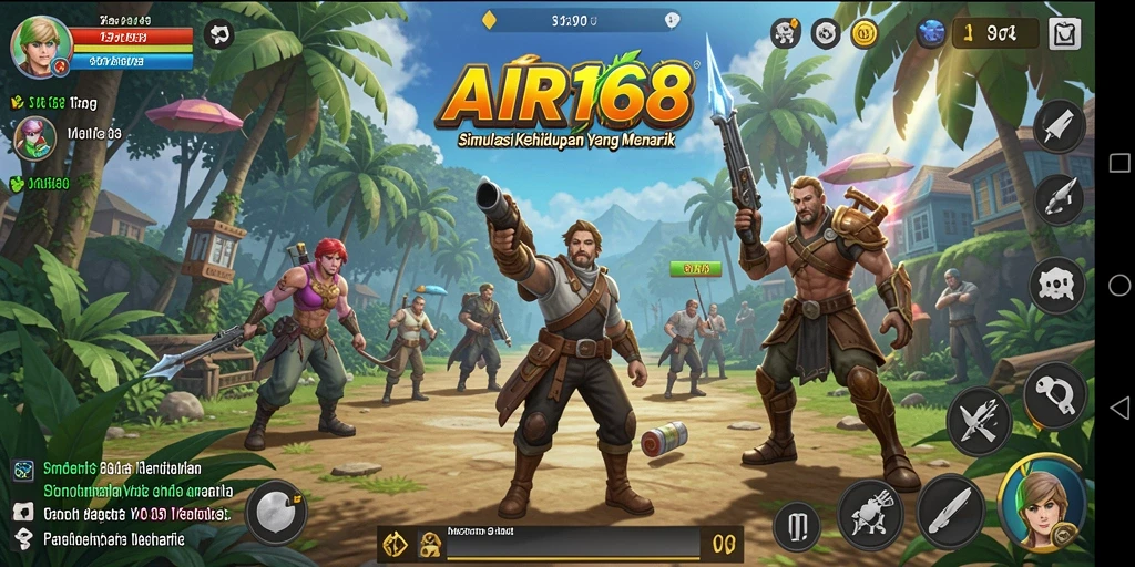 Tampilan gameplay menarik dari AIR168 dengan grafik yang realistis.