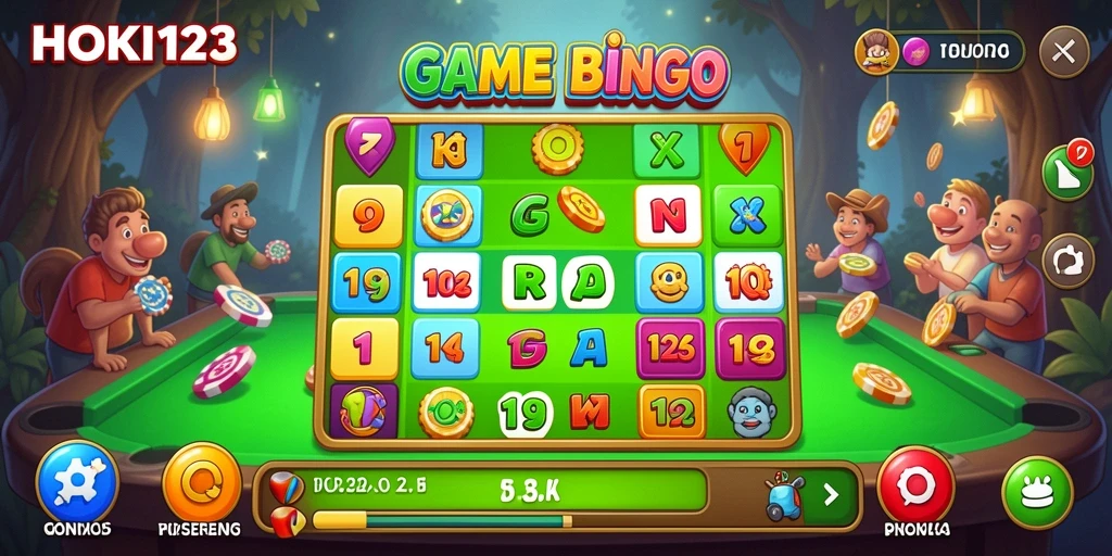 Tampilan menarik saat bermain Bingo di HOKI123.