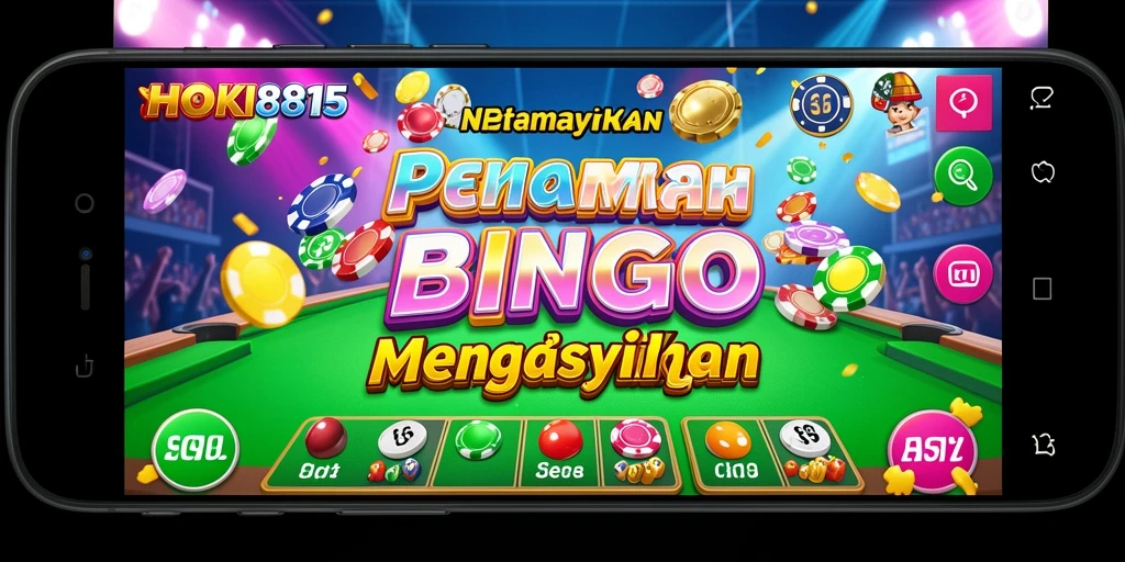 Screenshot HOKI8815 menampilkan gameplay Bingo yang seru dan interaktif.
