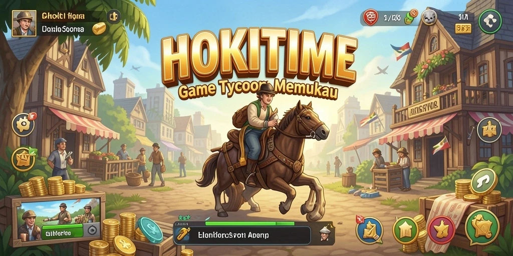 Tangkapan layar gameplay HOKITIME yang menarik dan penuh warna.