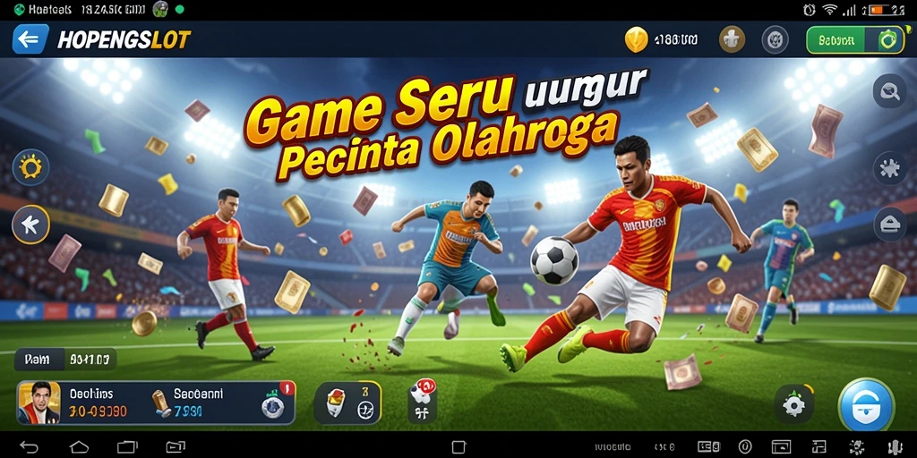 Screenshot gameplay HOPENGSLOT yang menunjukkan aksi seru dalam permainan olahraga.