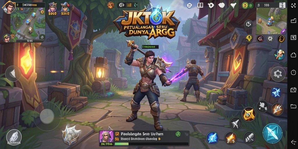 Tampilan gameplay menarik dari JKTOK dalam pertempuran ARPG.