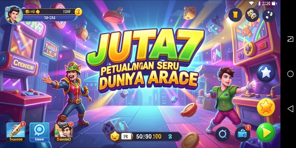 Screenshot gameplay JUTA7 yang menampilkan karakter dalam aksi menegangkan.