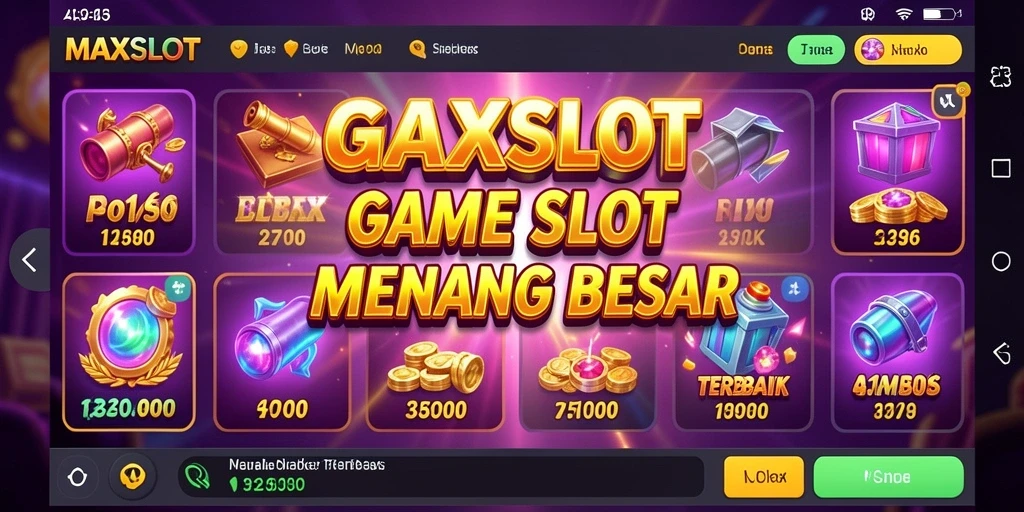 Tampilan gameplay <strong>MAXSLOT</strong> yang menarik dan penuh warna.