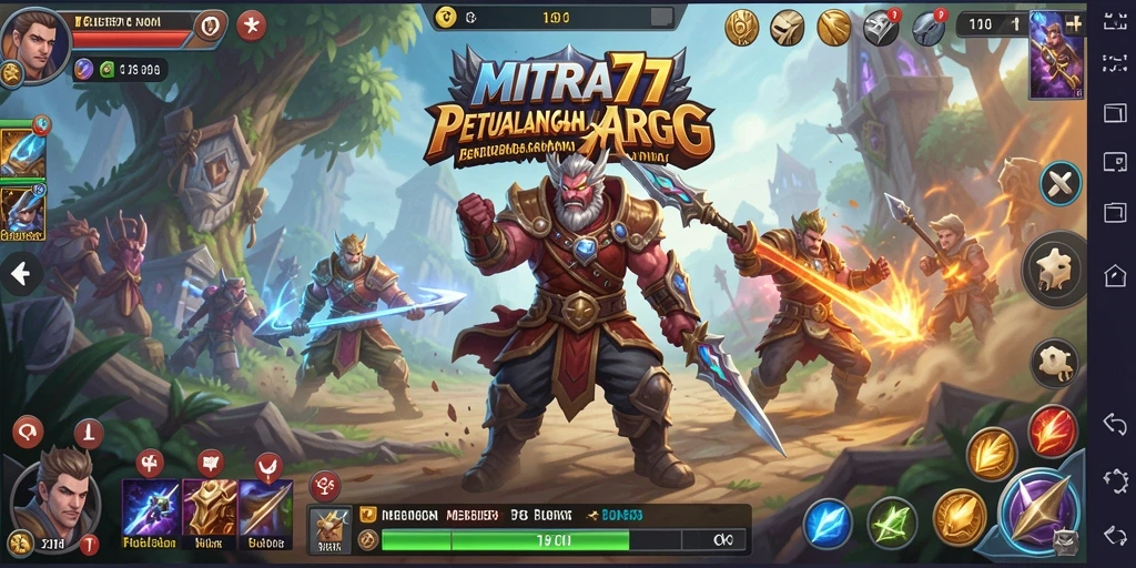 Gameplay mendebarkan penuh aksi di dunia <strong>MITRA77</strong>.