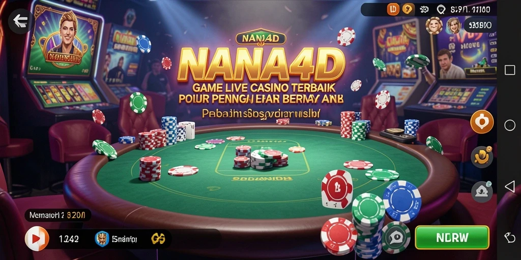 Tampilan gameplay NANA4D yang mendebarkan di Live Casino.