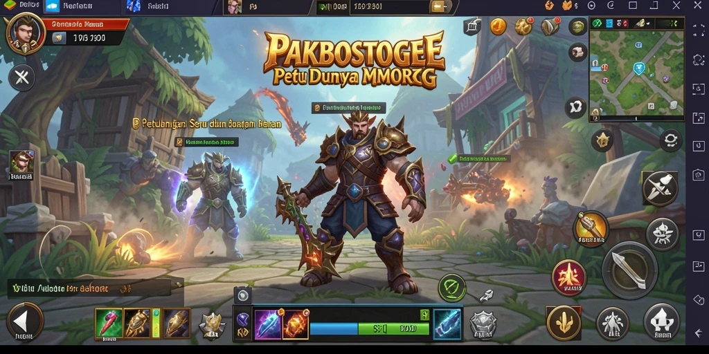 Screenshot PAKBOSTOGEL menampilkan gameplay seru di dunia MMORPG.