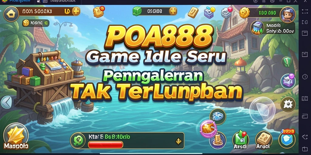 Tampilan utama gameplay POA88 yang menenangkan dan menarik.