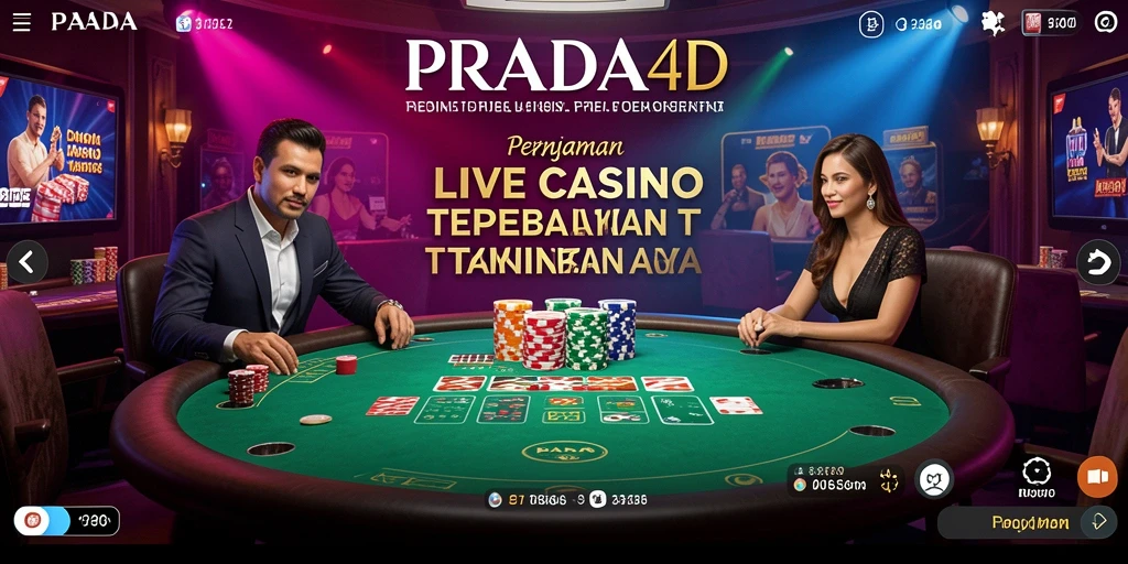 Screenshot gameplay Live Casino yang mendebarkan di PRADA4D.