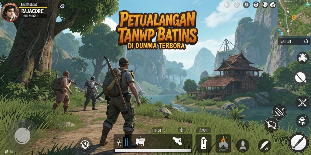 Gameplay menakjubkan dalam dunia terbuka RAJACORC.