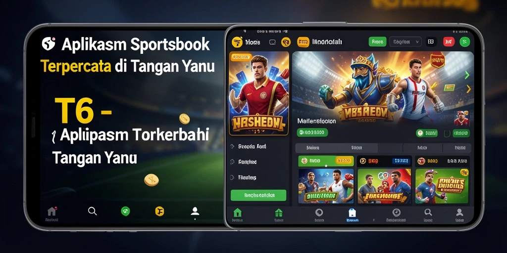 Tampilan menarik dari gameplay T6 dalam taruhan olahraga.