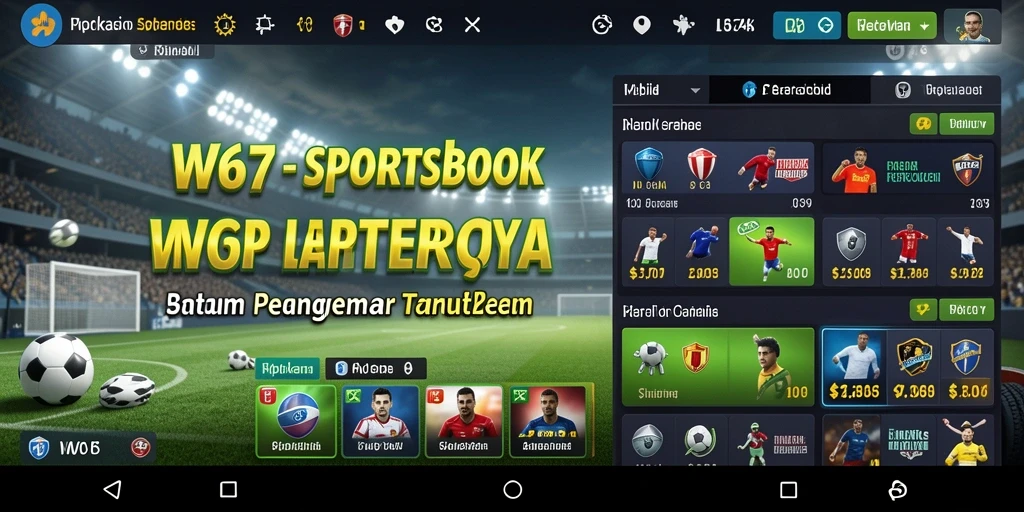 Tampilan gameplay W67 yang menarik dan interaktif untuk taruhan olahraga.